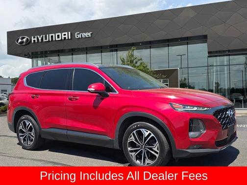 Calypso Red 2020 Hyundai SANTA FE 2.0T Limited