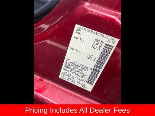 Scarlet Ember 2020 Nissan Altima 2.5 SR