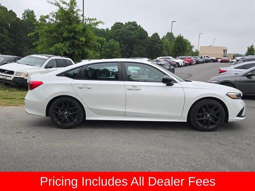 Platinum White Pearl 2022 Honda Civic Sport