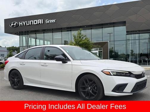 Platinum White Pearl 2022 Honda Civic Sport
