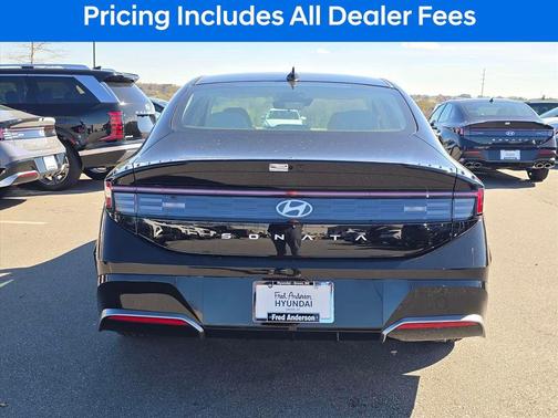 Black 2026 Hyundai SONATA SEL Sport