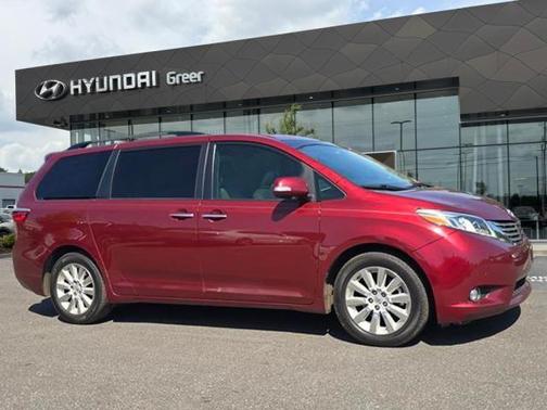 Salsa Red Pearl 2015 Toyota Sienna Limited Premium