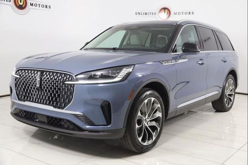 Whisper Blue Metallic Clearcoat 2025 Lincoln Aviator Reserve AWD