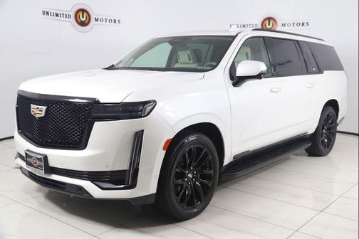 Crystal White Tricoat 2021 Cadillac Escalade ESV Sport Platinum