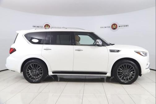 Moonstone White 2023 INFINITI QX80 SENSORY AWD