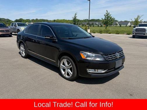 Black 2014 Volkswagen Passat 2.0L TDI DSG SE w/Sunroof