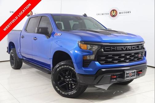 Glacier Blue Metallic 2022 Chevrolet Silverado 1500 Custom Trail Boss