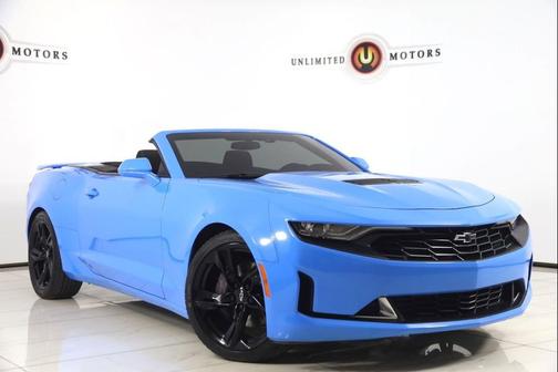 Rapid Blue 2022 Chevrolet Camaro RWD Convertible LT1
