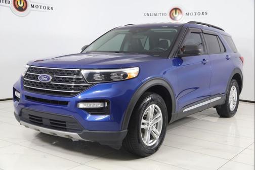 Atlas Blue Metallic 2022 Ford Explorer XLT