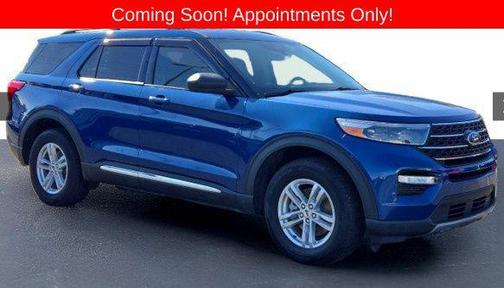 Atlas Blue Metallic 2022 Ford Explorer XLT