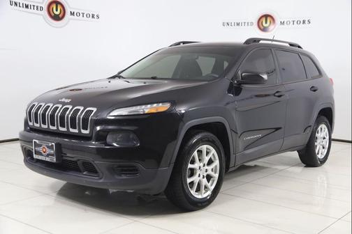 Brilliant Black Crystal Pearlcoat 2015 Jeep Cherokee Sport