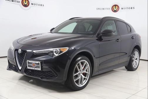 Vulcano Black Metallic 2019 Alfa Romeo Stelvio Ti Sport