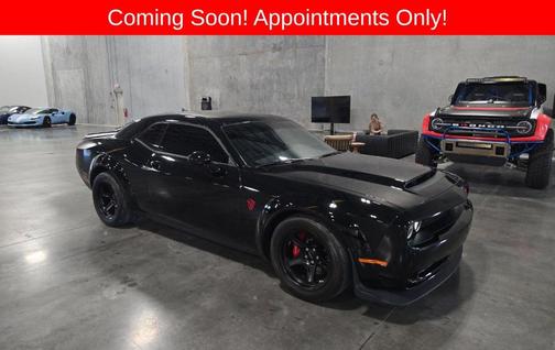 Pitch Black Clearcoat 2018 Dodge Challenger SRT Demon