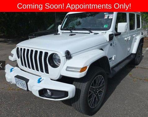 Bright White Clearcoat 2022 Jeep Wrangler Unlimited 4xe Sahara High Altitude