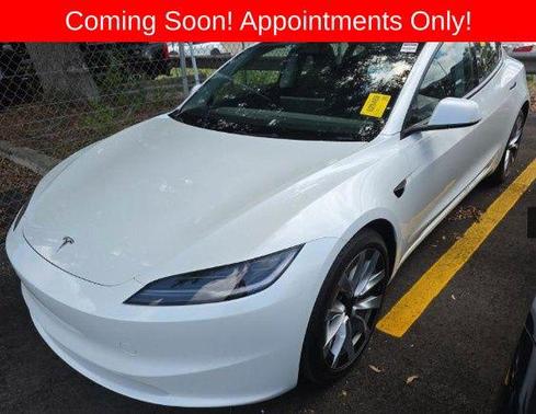 Pearl White Multi-Coat 2024 Tesla Model 3 Long Range