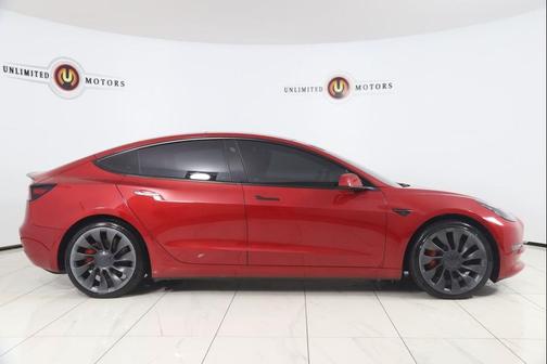 Red Multi-Coat 2022 Tesla Model 3 Performance