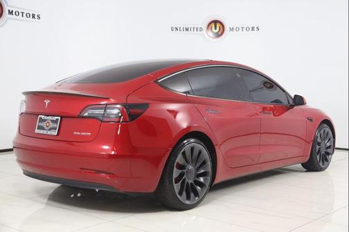 Red Multi-Coat 2022 Tesla Model 3 Performance