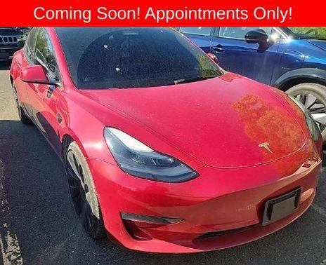 Red Multi-Coat 2022 Tesla Model 3 Performance