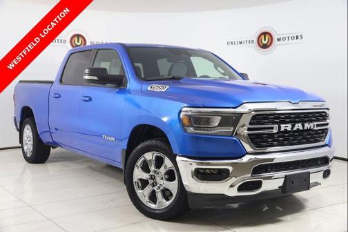 Hydro Blue Pearlcoat 2022 RAM 1500 Big Horn/Lone Star