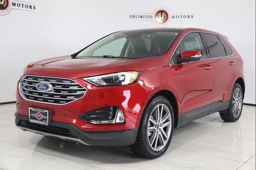 Rapid Red Metallic Tinted Clearcoat 2022 Ford Edge Titanium