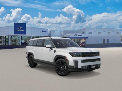 Serenity White 2026 Hyundai SANTA FE HEV Calligraphy