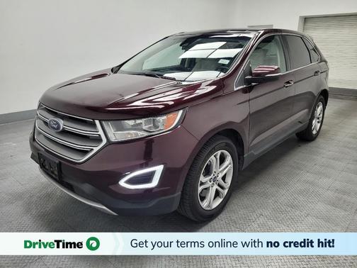 Red 2018 Ford Edge Titanium
