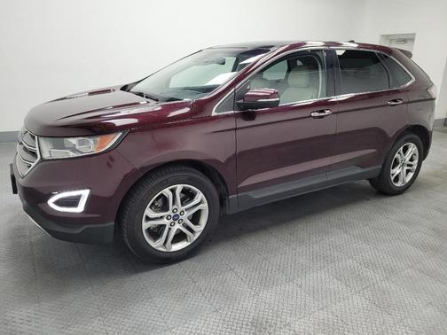 Red 2018 Ford Edge Titanium