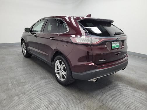 Red 2018 Ford Edge Titanium