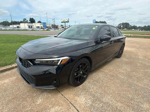 Crystal Black Pearl 2025 Honda Civic Hybrid Sport
