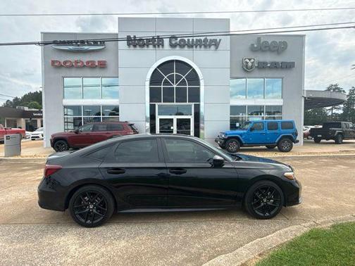 Crystal Black Pearl 2025 Honda Civic Hybrid Sport