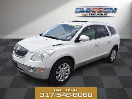 White Diamond Clearcoat 2012 Buick Enclave Leather
