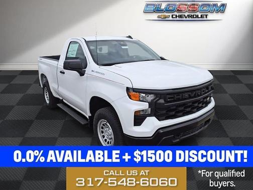 Summit White 2026 Chevrolet Silverado 1500 WT
