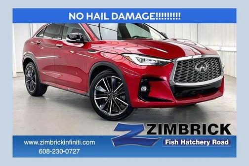 Dynamic Sunstone Red 2024 INFINITI QX55 ESSENTIAL