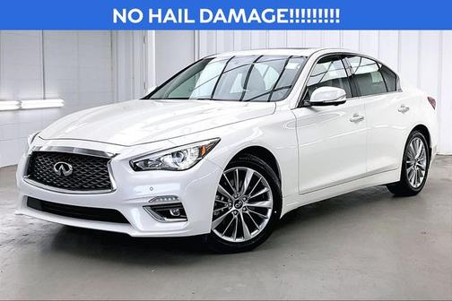 Majestic White 2023 INFINITI Q50 LUXE