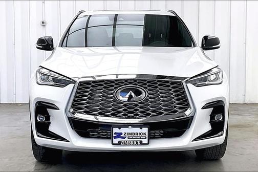 Radiant White 2025 INFINITI QX55 LUXE