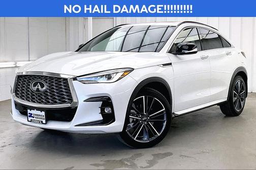 Radiant White 2025 INFINITI QX55 LUXE