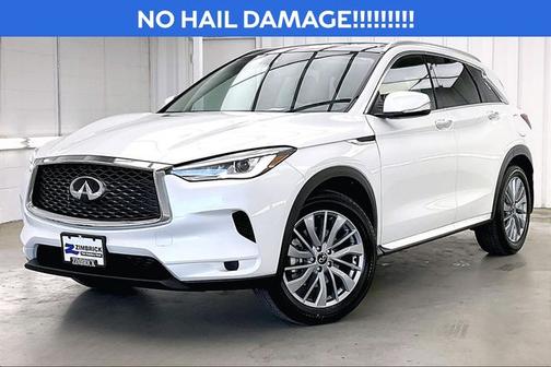 Radiant White 2025 INFINITI QX50 LUXE