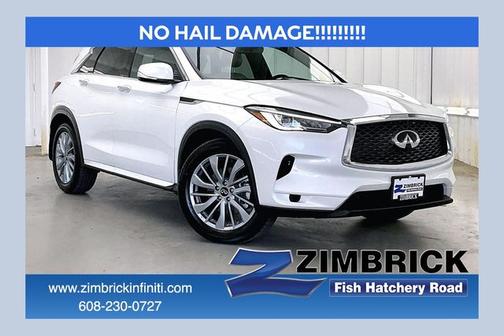 Radiant White 2025 INFINITI QX50 LUXE