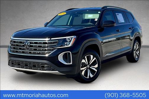 Deep Black Pearl Effect 2024 Volkswagen Atlas 2.0T SE