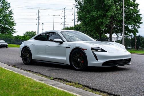 White 2021 Porsche Taycan 4S