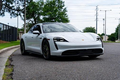 White 2021 Porsche Taycan 4S