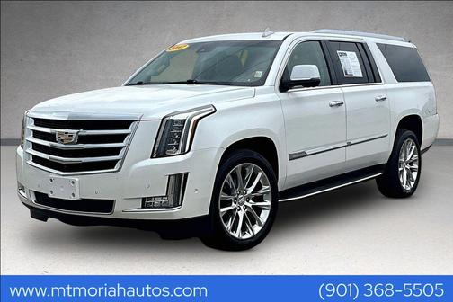 Crystal White Tri-Coat 2017 Cadillac Escalade ESV Luxury