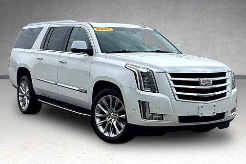Crystal White Tri-Coat 2017 Cadillac Escalade ESV Luxury