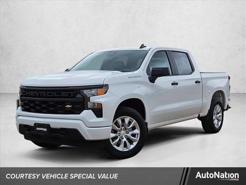 Summit White 2026 Chevrolet Silverado 1500 Custom