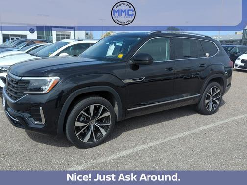 Deep Black Pearl Effect 2024 Volkswagen Atlas 2.0T SEL Premium R-Line