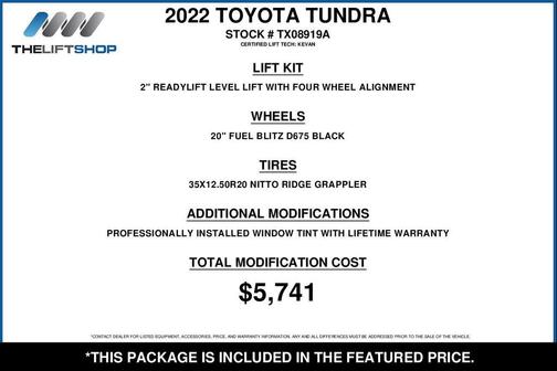 Midnight Black Metallic 2022 Toyota Tundra SR5