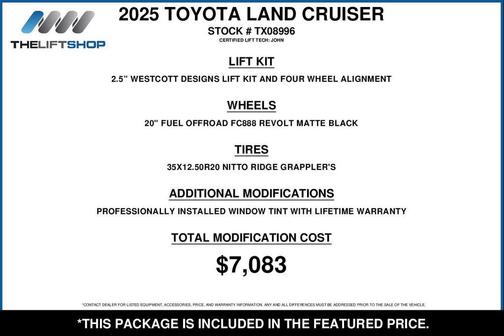 2025 Toyota Land Cruiser Base