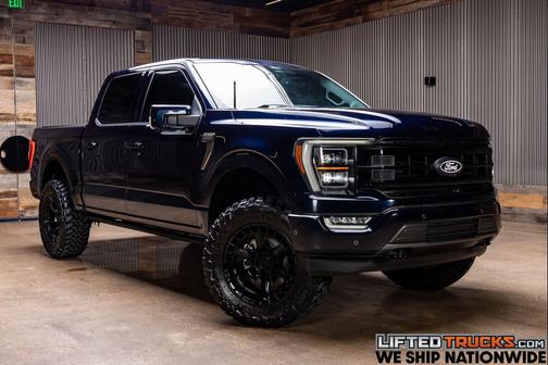 Antimatter Blue Metallic 2022 Ford F-150 Platinum
