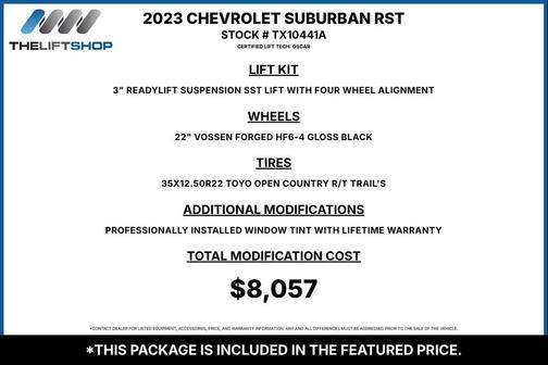 Summit White 2023 Chevrolet Suburban RST