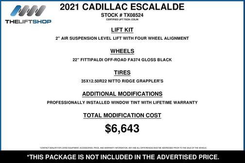 2021 Cadillac Escalade Sport Platinum
